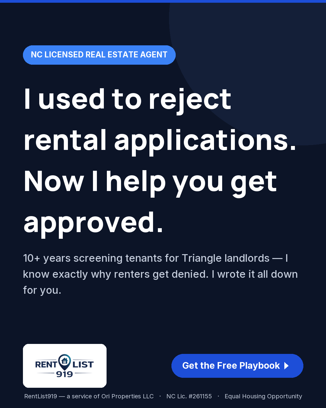 Static 4:5 Meta ad creative for RentList919